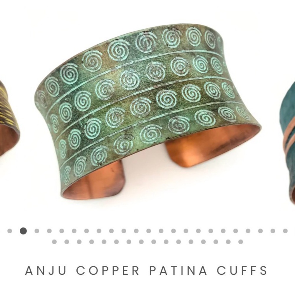 Anju Copper Patina Cuff